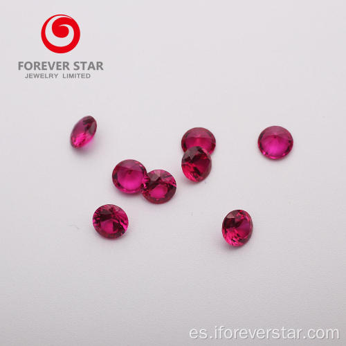 Venta al por mayor de moda creada piedra creada Ruby Red Corundum